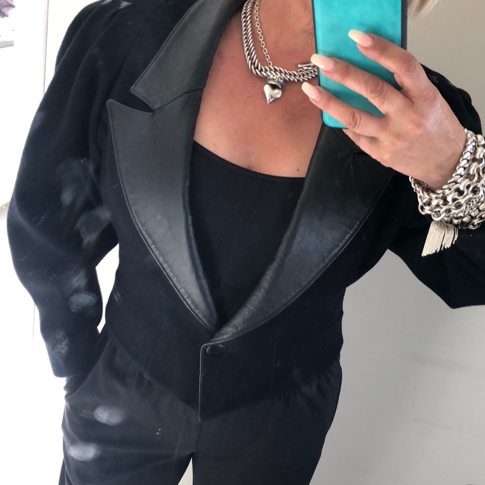 Vintage 80’s Jonathan Stevens wool Cropped jacket